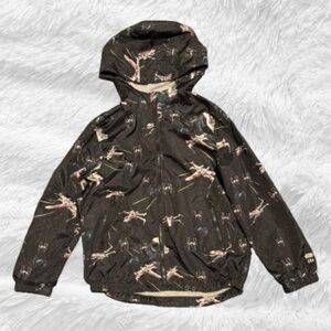 GAP Kids Star Wars Windbreaker, size small, black